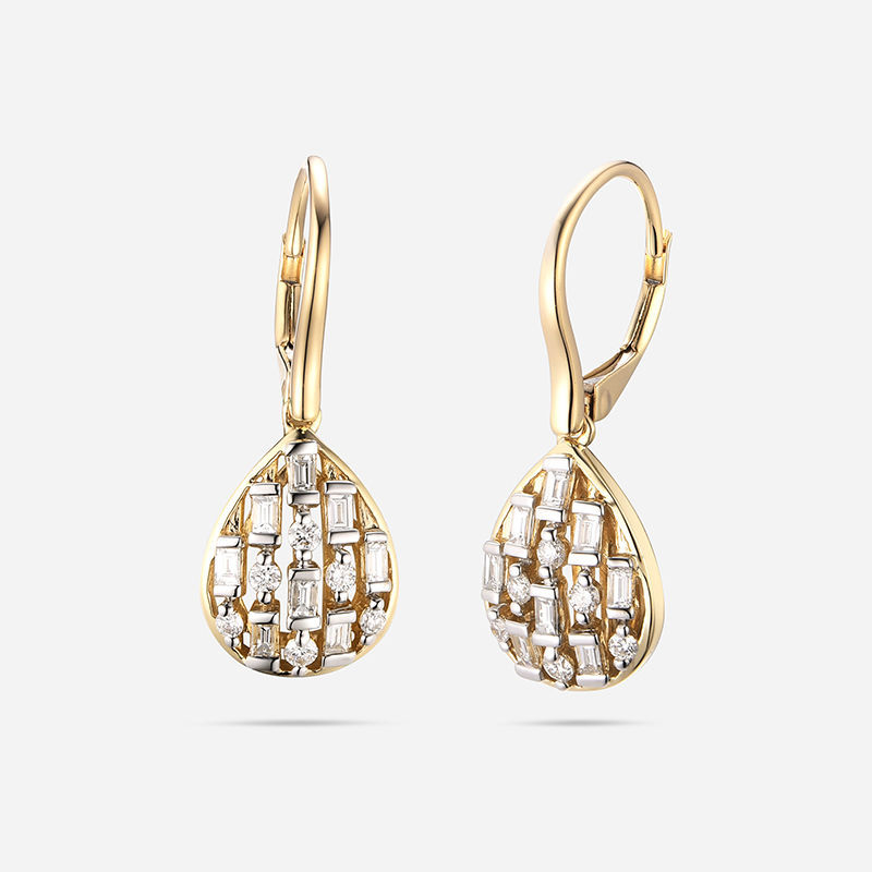 Picture of 14K YELLOW GOLD  DIAMOND EARRING