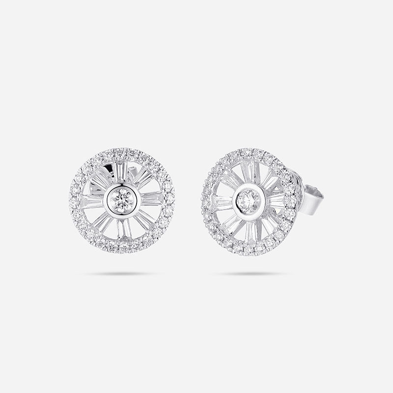 Picture of 14K WHITE GOLD  DIAMOND EARRING