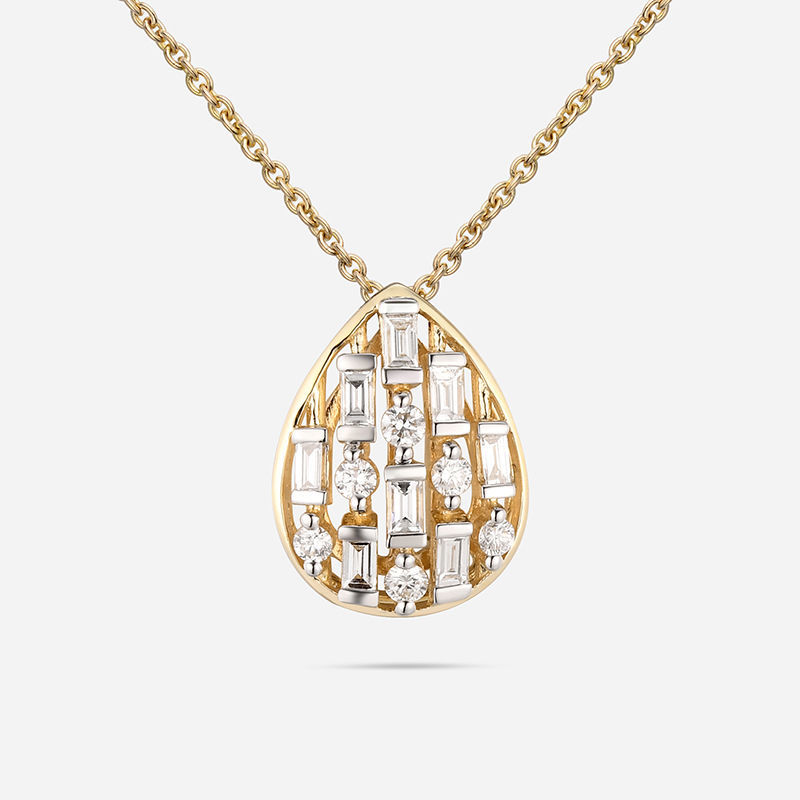 Picture of 14K YELLOW GOLD  DIAMOND NECKLACE