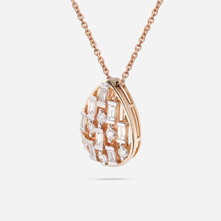 Picture of 14K ROSE GOLD  DIAMOND NECKLACE