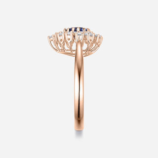 Picture of 18K ROSE GOLD  DIAMOND & SAPPHIRE RING
