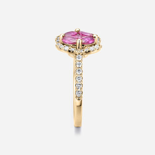 Picture of 14K YELLOW GOLD  DIAMOND & RUBY RING