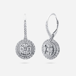 Picture of 14K WHITE GOLD  DIAMOND EARRING