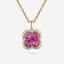 Picture of 14K YELLOW GOLD  DIAMOND & RUBY NECKLACE