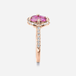 Picture of 14K ROSE GOLD  DIAMOND & RUBY RING